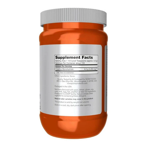 Now Foods, Creatine Monohydrate, Micronized, 1.1 Lbs - Image 2