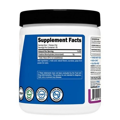 Nutricost, Creatine Monohydrate Powder Grape, 300 Grams - Image 2