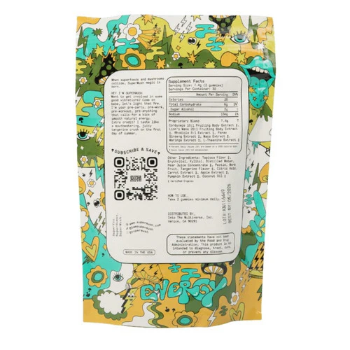 SuperMush, Daily Energy Gummies, 60 Gummies - Image 2