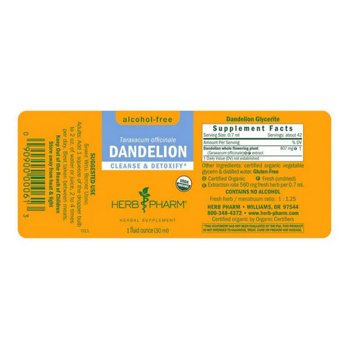 Herb Pharm, Dandelion Glycerite, 1 Oz - Image 2