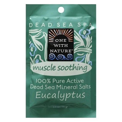 One with Nature, Dead Sea Mineral Salt Bath Soothing, 2.5 Oz (Case Of 6)