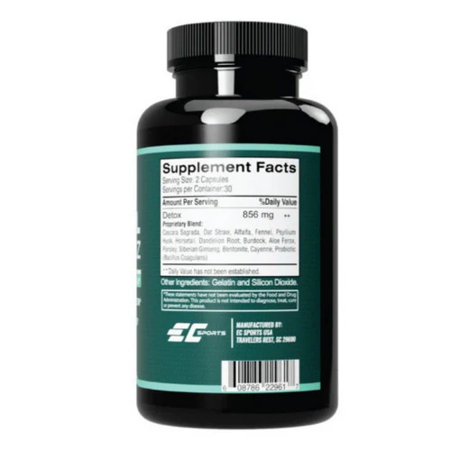 EC Sports, Detox Total Cleanz, 60 Capsules - Image 2