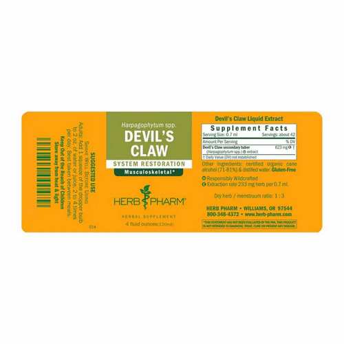Herb Pharm, Devil's Claw Extract, 4 Oz - Image 2