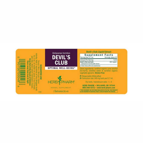 Herb Pharm, Devil's Club Extract, 1 Oz - Image 2