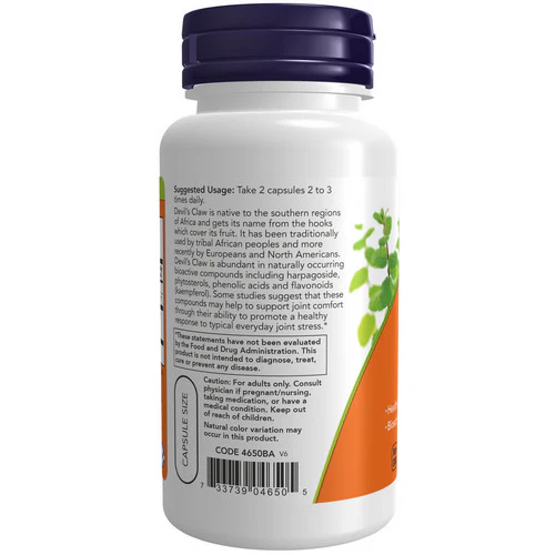 Now Foods, Devil's Claw, 100 Caps - Image 3