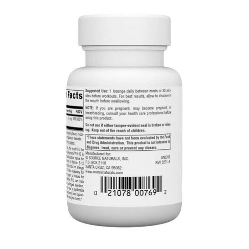 Source Naturals, Dibencozide Sublingual, 10000 mcg, 30 Tabs - Image 3
