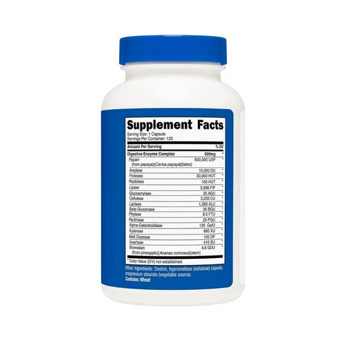 Nutricost, Digestive Enzyme Complex, 335 Mg, 120 Caps - Image 2