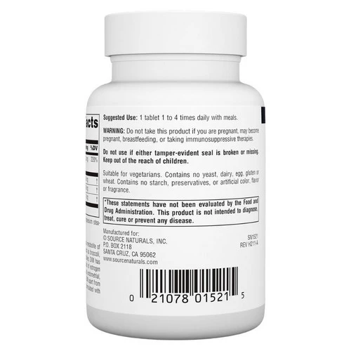 Source Naturals, Dim, 100 MG, (Diindolylmethane) 60 Tabs - Image 3