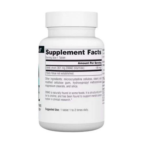 Source Naturals, DMAE, 351 mg, 100 Tabs - Image 2