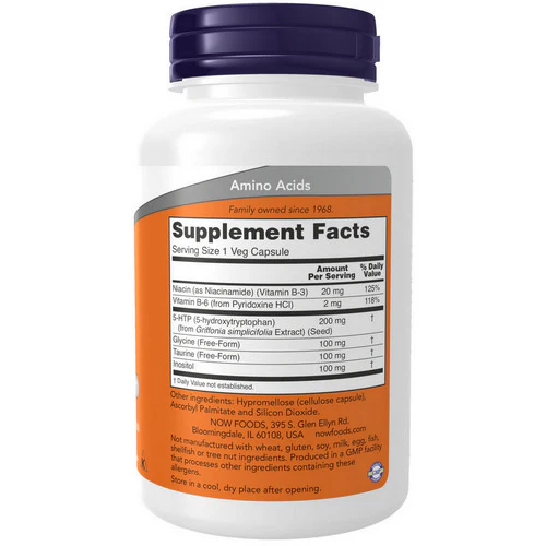 Now Foods, Double Strength 5 HTP, 200 mg, 120 vcaps - Image 2