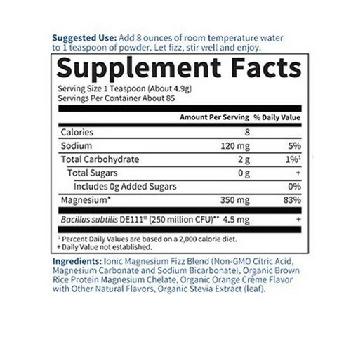 Garden of Life, Dr. Formulated Magnesium Powder, Orange, 14.8 Oz - Image 3