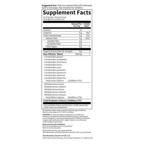 Garden of Life, Dr. Formulated Probiotics Fitbiotic, 20 Packets - Image 2