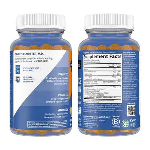 Garden of Life, Dr. Formulated Probiotics Orange Dream, 10 Billion, 60 Gummies - Image 3