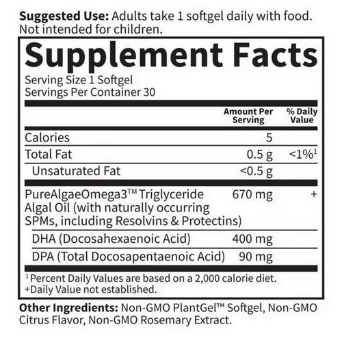 Garden of Life, Dr. Formulated Vegan DHA, 30 Softgels - Image 2