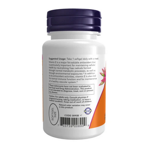 Now Foods, E-400 MT, 50 Sgels - Image 3