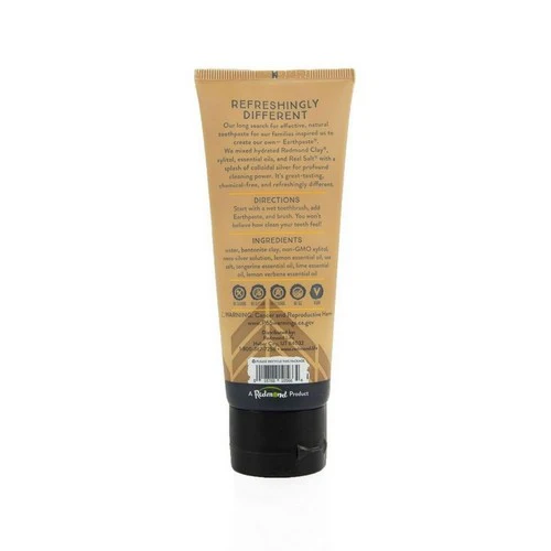 Redmond, Earthpaste Amazingly Mineral Toothpaste, Lemon Twist 4 Oz - Image 2