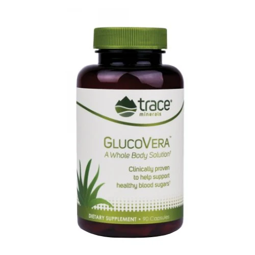 Trace Minerals, Earth's Pure GlucoVera, 90 Caps