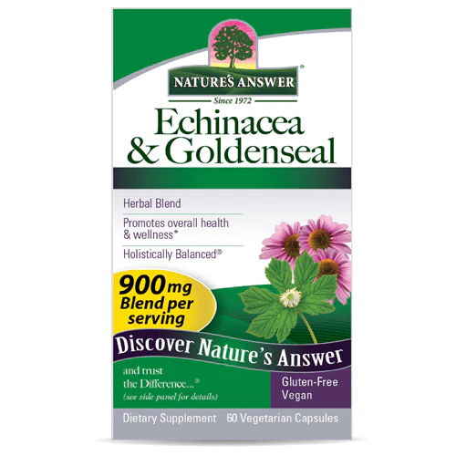 Nature's Answer, Echinacea-Goldenseal, 60 Vcaps - Image 2