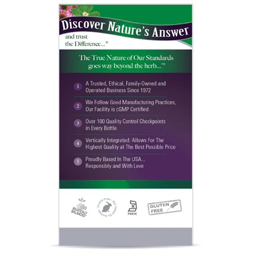 Nature's Answer, Echinacea-Goldenseal, 60 Vcaps - Image 4
