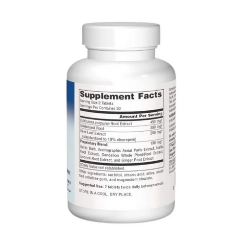 Planetary Herbals, Echinacea-Goldenseal, with Olive Leaf 60 Tabs - Image 3