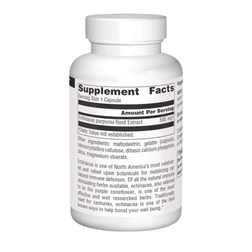 Source Naturals, Echinacea Root, 500 MG, 100 Caps - Image 2