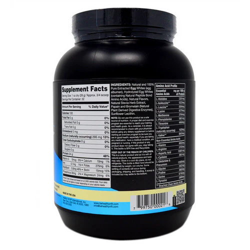 Healthy 'n Fit, Egg Protein Powder, 0, Vanilla 2 lb - Image 2
