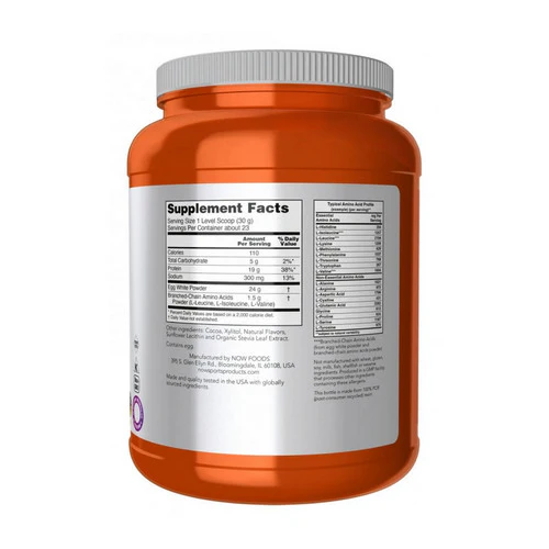 Now Foods, Eggwhite Protein, Rich Chocolate 1.5 lbs - Image 2