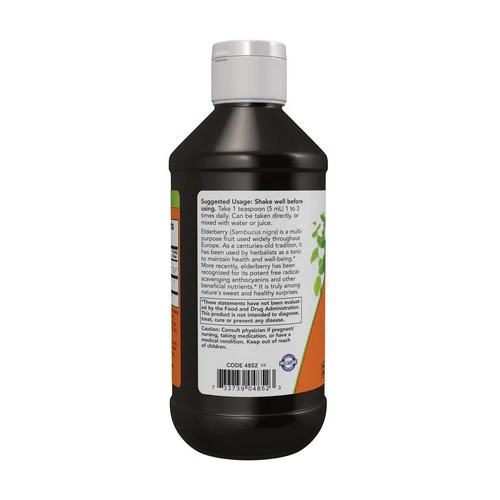 Now Foods, Elderberry Liquid, 8 oz - Image 3