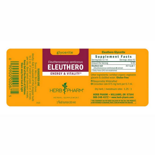 Herb Pharm, Eleuthero Glycerite, 1 Oz - Image 2