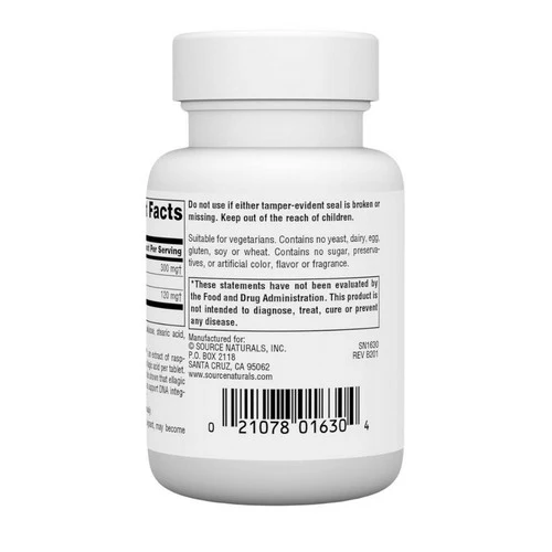 Source Naturals, Ellagic Active, 300 mg, 60 Tabs - Image 3