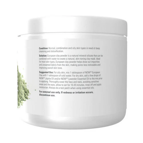 Now Foods, Europian Clay Powder, 6 Oz - Image 2
