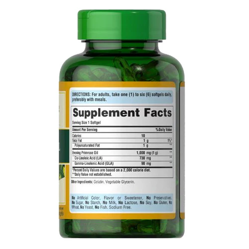 Puritan's Pride, Evening Primrose Oil with GLA, 1000 mg, 120 Softgels - Image 2