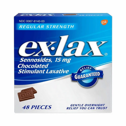 Novartis Consm Hlth Inc, Ex-Lax Chocolated Stimulant Laxative Pieces Regular Strength, Box Of 1
