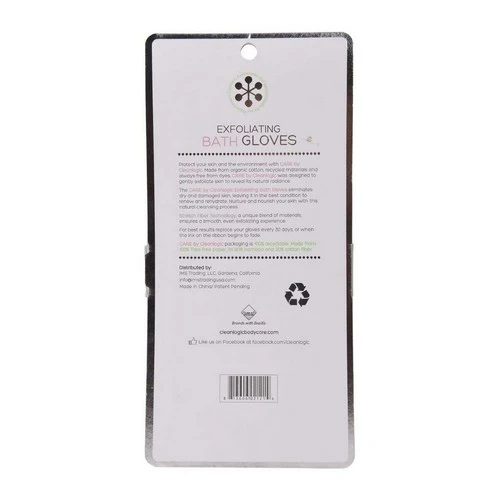 Cleanlogic, Exfoliating Bath Gloves, 2 Count - Image 2