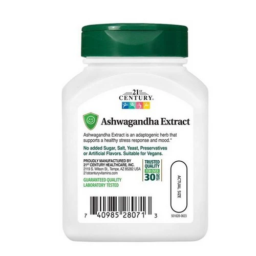 21st Century, Extract Ashwagandha, 60 Caps - Image 4