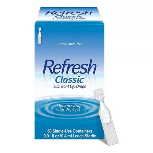 Refresh, Classic Preservative-Free Eye Drops Single-Use Containers, Count of 50