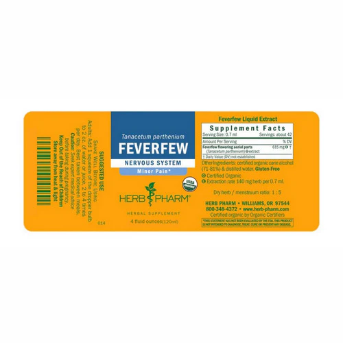 Herb Pharm, Feverfew Extract, 4 Oz - Image 2