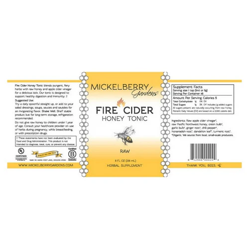 Mickelberry Gardens, Fire Cider Honey Tonic, 8 Oz - Image 2