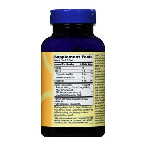 Foster And Thrive, Fish Oil, 1200 Mg, 100 Softgels - Image 3