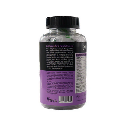 Fitday, Fitday Sleep Gummies, Mango Flavour 30 Chewable Gummies - Image 4