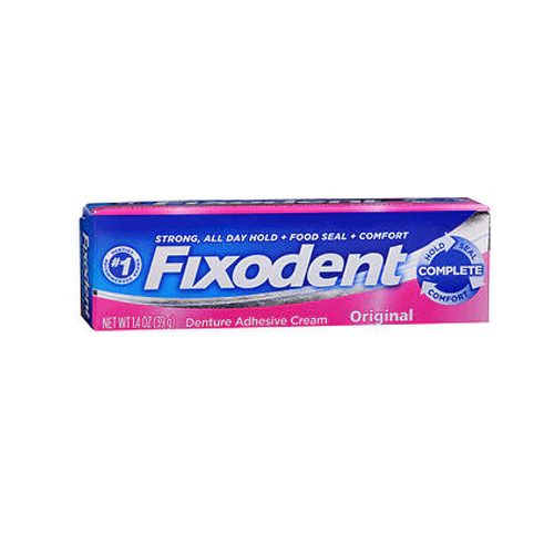 Fixodent, Denture Adhesive Cream, Original 1.4 Oz