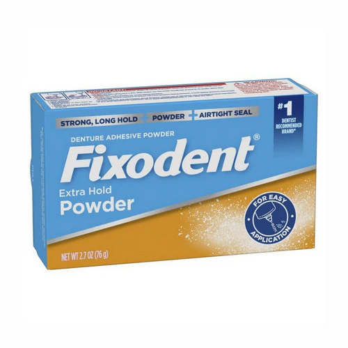 Fixodent, Denture Adhesive Powder, Extra Hold 2.7 Oz