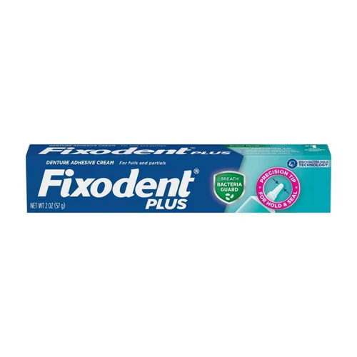 Crest, Fixodent Plus Precision Hold & Seal Denture Adhesive Cream Scope Flavor, 2 Oz