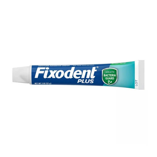 Crest, Fixodent Plus Precision Hold & Seal Denture Adhesive Cream Scope Flavor, 2 Oz - Image 2