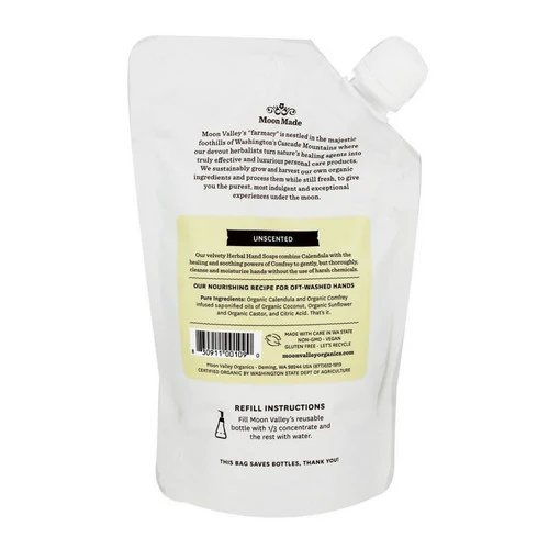 Moon Valley Organics, Foaming Herbal Hand Soap Concentrate Unscented, 10.7 Oz - Image 2