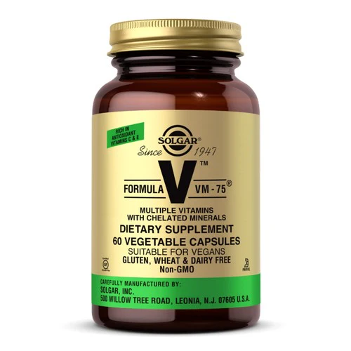 Solgar, Formula VM-75 Vegetable Capsules, 60 V Caps