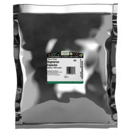 Frontier Coop, Frontier Clear Vegetarian 0 Capsules, 1000 Count