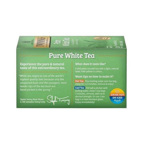 Twinings Tea, Fujian Chinese Pure White Tea, 20 Bags (Case of 6) - Image 2