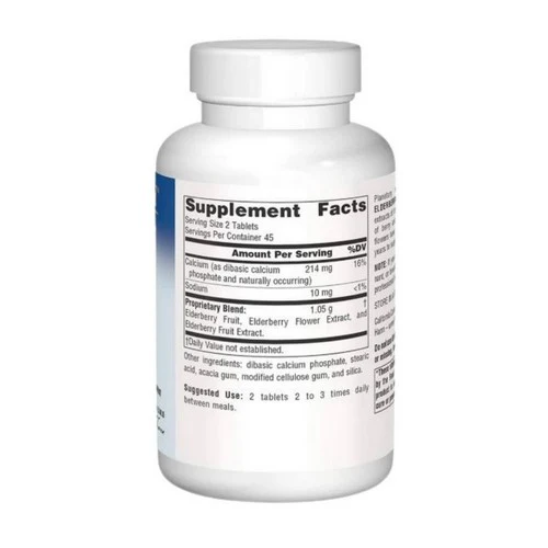 Planetary Herbals, Full Spectrum Elderberry Extract, 525 mg, 90 Tabs - Image 2