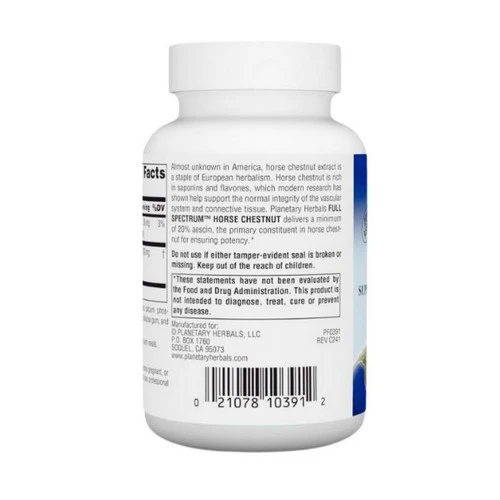 Planetary Herbals, Full Spectrum Horse Chestnut, 300 mg, 120 Tabs - Image 3